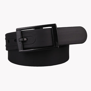 New Eco-friendly Plastic Belt Unisex Silicone Rubber Belt Korean Style Smooth Buckle for Women Men Unisex Candy Colors 4 Colors-belleandkai.com