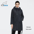 ICEbear 2023 new fall women's coat with a hood casual wear quality fashion autumn parka  brand clothing GWC20035D-belleandkai.com
