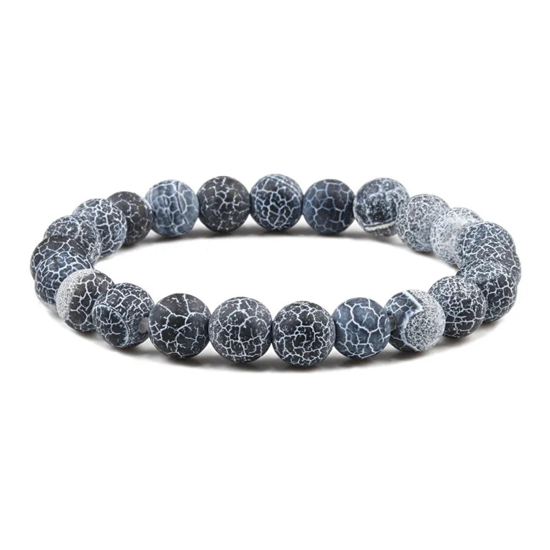 Men Energy Beaded Bracelet 8mm Natural Tiger Eye Stone Lava Rock Agates Stretch Bracelets Bangle Women Yoga Healing Jewelry Gift-belleandkai.com