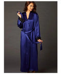 2019 New Sexy Lingerie Transparan Summer Sexy Women's Ladies Bride Robes Kimono Robe Satin Silk Lace Night Wear Gown Sleepwear-belleandkai.com