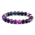 Men Energy Beaded Bracelet 8mm Natural Tiger Eye Stone Lava Rock Agates Stretch Bracelets Bangle Women Yoga Healing Jewelry Gift-belleandkai.com