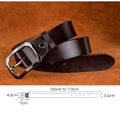 VATLTY 3.2cm Genuine Leather Belt for Women Natural Cowhide Metal Buckle Casual Jeans Trousers Belt Female Waistband Gifts-belleandkai.com