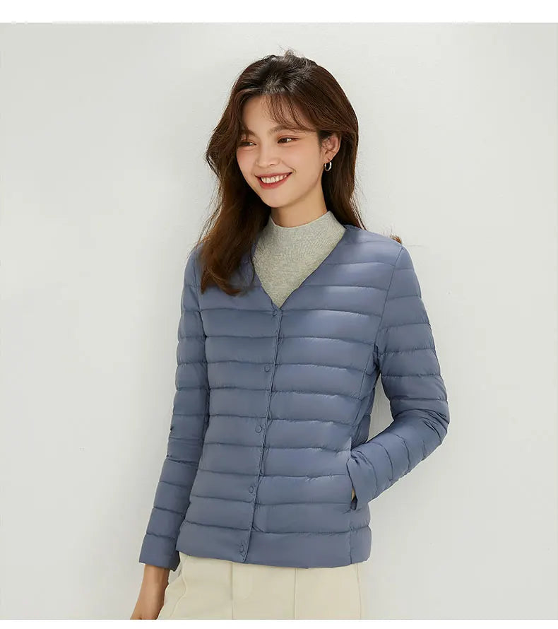 New Autumn Windbreaker 90% Duck Down Matte Fabric Lightweight Coat Ultra Light Women Warm Female Parka  Down Jackets Plus Coats-belleandkai.com