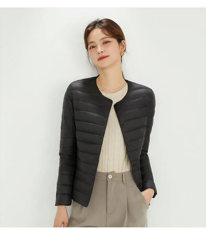 New Autumn Windbreaker 90% Duck Down Matte Fabric Lightweight Coat Ultra Light Women Warm Female Parka  Down Jackets Plus Coats-belleandkai.com