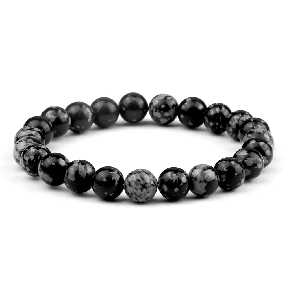 Men Energy Beaded Bracelet 8mm Natural Tiger Eye Stone Lava Rock Agates Stretch Bracelets Bangle Women Yoga Healing Jewelry Gift-belleandkai.com