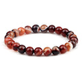 Men Energy Beaded Bracelet 8mm Natural Tiger Eye Stone Lava Rock Agates Stretch Bracelets Bangle Women Yoga Healing Jewelry Gift-belleandkai.com