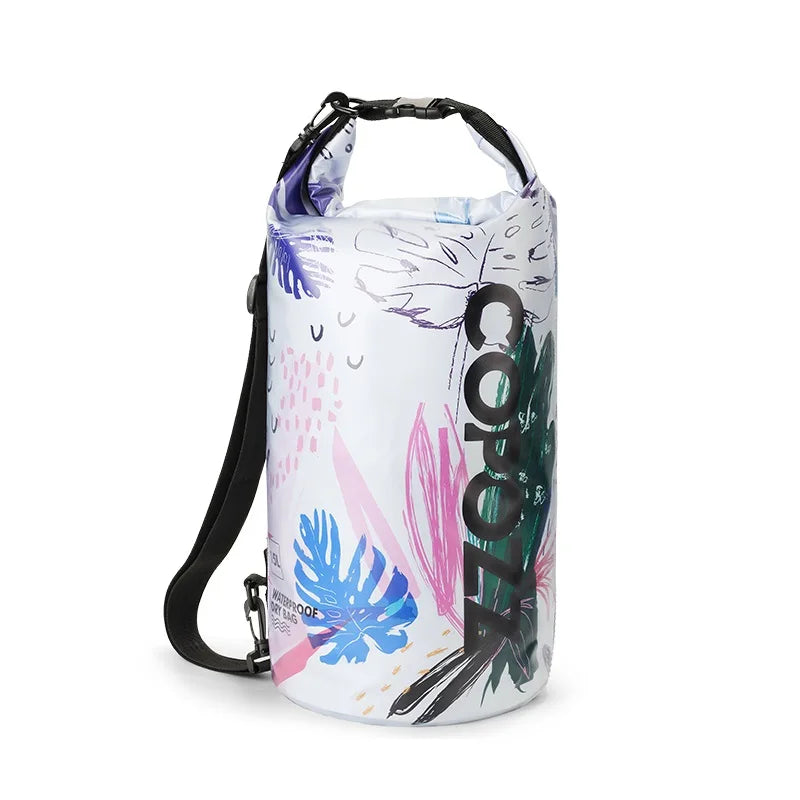 COPOZZ Swimming Bags Waterproof Bag Dry Bag PVC 15L Outdoor Sport Roll Top for Gym Travel Adjustable Personalized Storage Bags-belleandkai.com