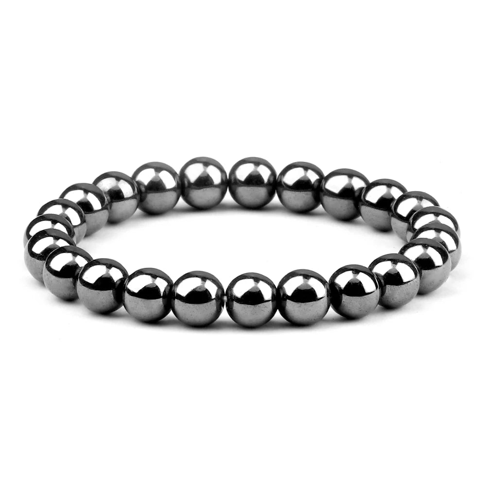Men Energy Beaded Bracelet 8mm Natural Tiger Eye Stone Lava Rock Agates Stretch Bracelets Bangle Women Yoga Healing Jewelry Gift-belleandkai.com