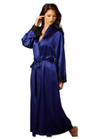 2019 New Sexy Lingerie Transparan Summer Sexy Women's Ladies Bride Robes Kimono Robe Satin Silk Lace Night Wear Gown Sleepwear-belleandkai.com