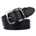 VATLTY 3.2cm Genuine Leather Belt for Women Natural Cowhide Metal Buckle Casual Jeans Trousers Belt Female Waistband Gifts-belleandkai.com