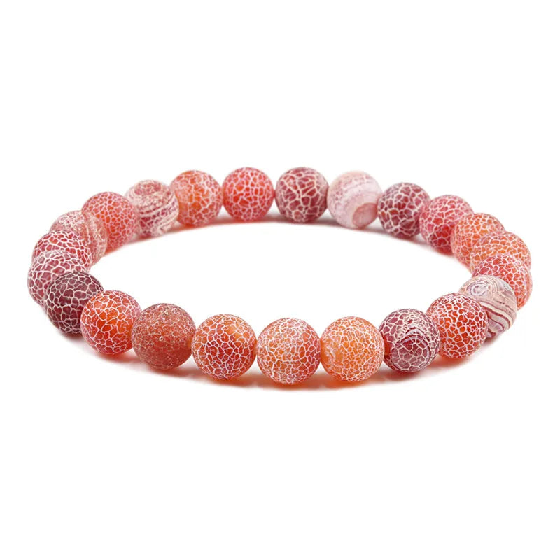 Men Energy Beaded Bracelet 8mm Natural Tiger Eye Stone Lava Rock Agates Stretch Bracelets Bangle Women Yoga Healing Jewelry Gift-belleandkai.com