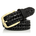 Unisex Men and Women Belt Genuine Leather Female Belt Woven Knitted Quality Belt Male Luxury strap Belts Cummerbund dropshipping-belleandkai.com