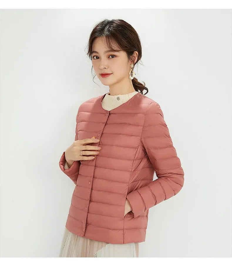 New Autumn Windbreaker 90% Duck Down Matte Fabric Lightweight Coat Ultra Light Women Warm Female Parka  Down Jackets Plus Coats-belleandkai.com
