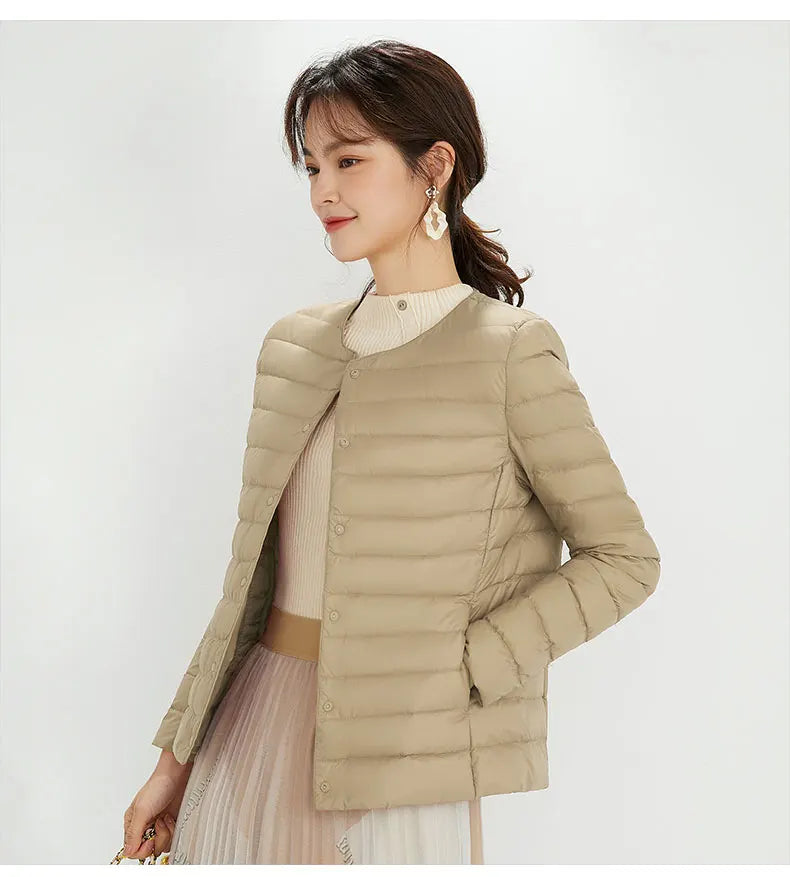 New Autumn Windbreaker 90% Duck Down Matte Fabric Lightweight Coat Ultra Light Women Warm Female Parka  Down Jackets Plus Coats-belleandkai.com