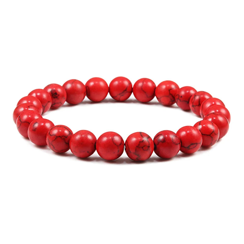 Men Energy Beaded Bracelet 8mm Natural Tiger Eye Stone Lava Rock Agates Stretch Bracelets Bangle Women Yoga Healing Jewelry Gift-belleandkai.com
