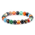 Men Energy Beaded Bracelet 8mm Natural Tiger Eye Stone Lava Rock Agates Stretch Bracelets Bangle Women Yoga Healing Jewelry Gift-belleandkai.com