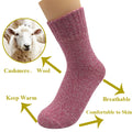 5 Pairs/Lot Wool Socks Women Winter Japanese Harajuku  Bohemian Cashmere Warm Colorful Socks Ladies Girl Christmas Gift 5 Styles-belleandkai.com