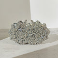 Alizekerr Rose Crystal Evening Clutch Bags Women New Luxury Boutique Sparkling Diamond Flower Purses And Handbags Wedding Party-belleandkai.com