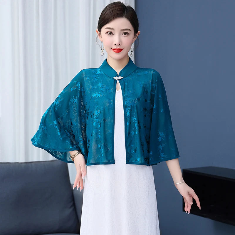Cloak Summer Capes Ponchos Coats Fashion Clothes Women Clothing Tops Streetwear Party Vintage Casual Elegant Outerwear-belleandkai.com