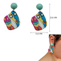 Top Sale Fashion Colourful Dangle Earrings for Women Accessories Stud Earring Y2K Pendientes New In Resin Earings-belleandkai.com