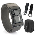 VATLTY New Tactical Outdoor Belt for Men and Women Aluminum Alloy Buckle Quick Release Elastic Belt Casual Belt Jeans Waistband-belleandkai.com