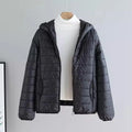 2024 New Winter Women Candy Color Down Cotton Jackets Light Weight Windproof Hooded Warm Outwear Coat Puffer Quilted Parkas-belleandkai.com