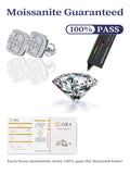 Cushion Earrings Moissanite Stud Earring for Woman Full Diamond Earring Engagemet New 2025-belleandkai.com