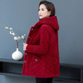 Corduroy Winter Coat Women Puffer Jacket Winter New Korean Style Long Ladies Over-the-knee Cotton Padded Jacket Keep Warm-belleandkai.com