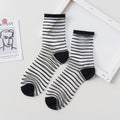 Women's Summer Socks Thin & Breathable Ankle Socks | Striped/Transparent/Plaid/Dots Pattern, Casual Socks for Women (10Pair)-belleandkai.com