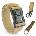 VATLTY New Tactical Outdoor Belt for Men and Women Aluminum Alloy Buckle Quick Release Elastic Belt Casual Belt Jeans Waistband-belleandkai.com