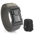 VATLTY New Tactical Outdoor Belt for Men and Women Aluminum Alloy Buckle Quick Release Elastic Belt Casual Belt Jeans Waistband-belleandkai.com