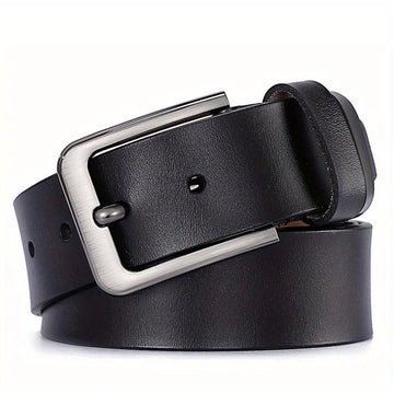 Plus Size 105 110 120 130 140 150 160 170cm Belt for Men Women Genuine Leather Alloy Metal Pin Buckle Waist Betls Straps-belleandkai.com