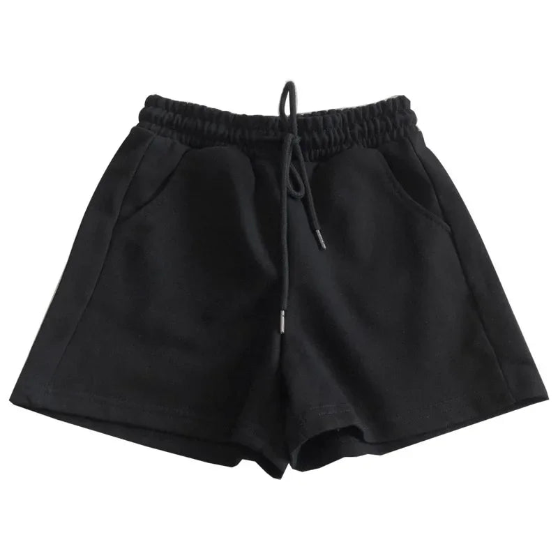 Women's Casual Shorts Petite Summer New Grey Versatile Outer Wear Running Trunks Trendy Cotton Material Origin China-belleandkai.com