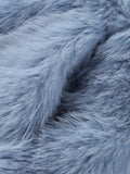 Luxury Faux Fur Women's Coat Turn down Collar Long Sleeve Button Pocket Soft Overcoat Thick Warm Winter Outerwear for Ladies-belleandkai.com