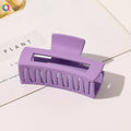 Simple Frosted Shark Hair Claws Candy Color No Slip Large Square Cross Shaped Jaw Clip For Women Girls Thin Thick Long Hair-belleandkai.com