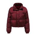 Autumn and winter Women's Clothing short-style Quilted Coats long-sleeved high-necked warm coat loose casual cotton coat Jackets-belleandkai.com