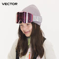 VECTOR Children's Embroidered Ski Knitted Hat Solid Color for Warmth, Warmth, Comfort, and Skin Friendly Trend Versatile-belleandkai.com