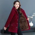 Corduroy Winter Coat Women Puffer Jacket Winter New Korean Style Long Ladies Over-the-knee Cotton Padded Jacket Keep Warm-belleandkai.com