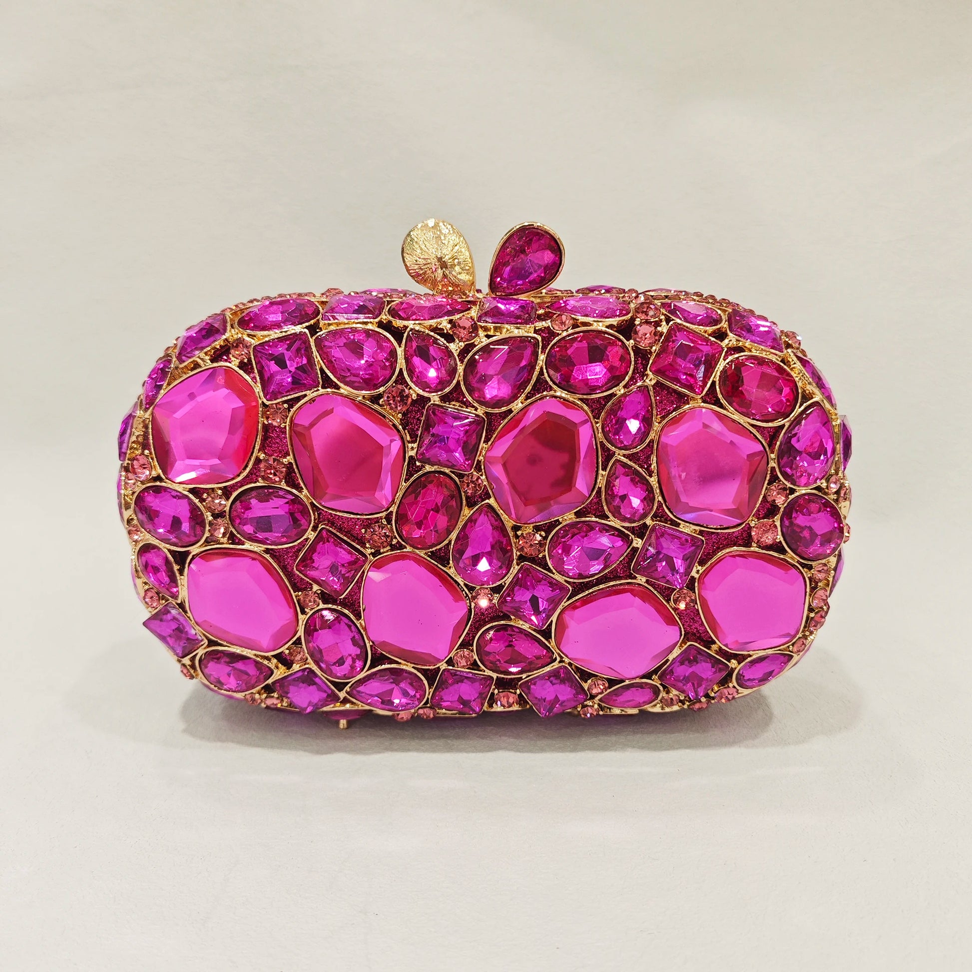 WHTUOHENLarge Silver Stones Wedding Dress Purses Women Bridal Crystal Handbags Rhinestone Party Prom Evening Clutches Minaudiere-belleandkai.com