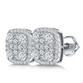 Cushion Earrings Moissanite Stud Earring for Woman Full Diamond Earring Engagemet New 2025-belleandkai.com