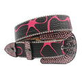 Skull Rhinestone Belts For Women Men Y2K Leather Strap Crystal Studded Western Cowgirl Cowboy Diamond Bling Bling Belt-belleandkai.com