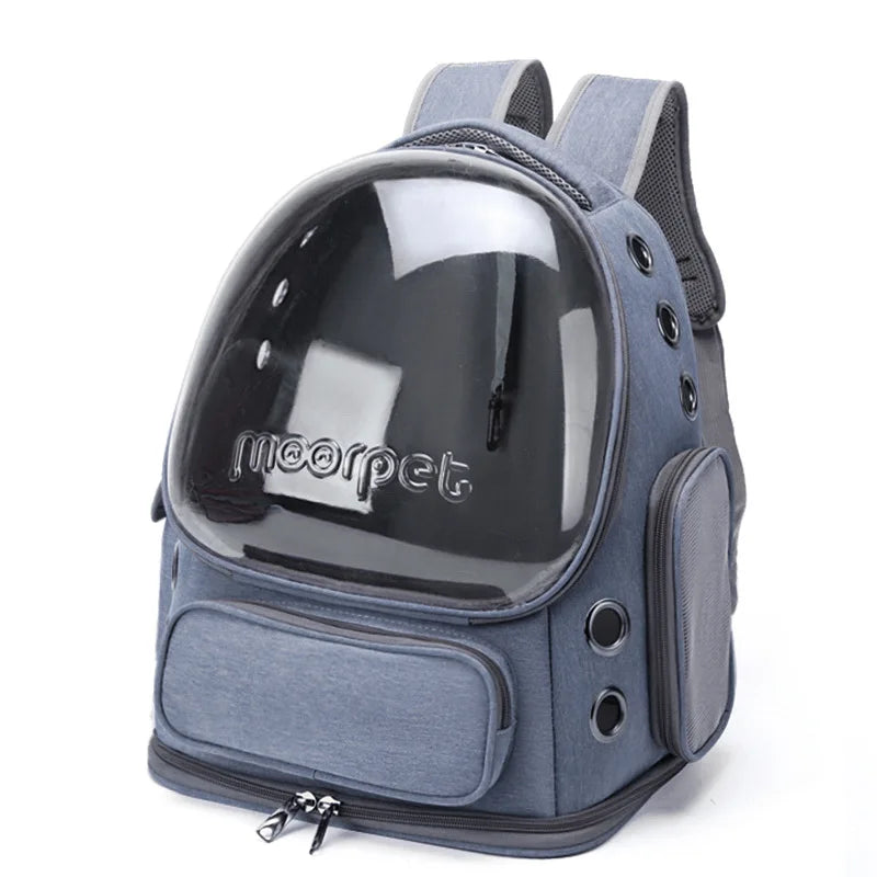 Transparent Pet Cat Carrier Bag Outdoor Travel Backpack for Cats Small Dogs Breathable Cat Carrying Bag Pet Supplies-belleandkai.com