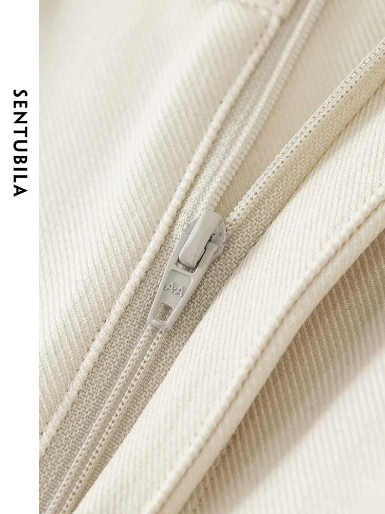 High Waist Baggy Pant Women Full Length Straight Loose Casual Trousers Spring Elegant Wide Leg Pant-belleandkai.com