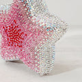 Alizekerr Star Shaped Crystal Evening Bags Women 2024 Boutique Gorgeous Gradient Colour Diamond Mini Clutch Purses Wedding Party-belleandkai.com