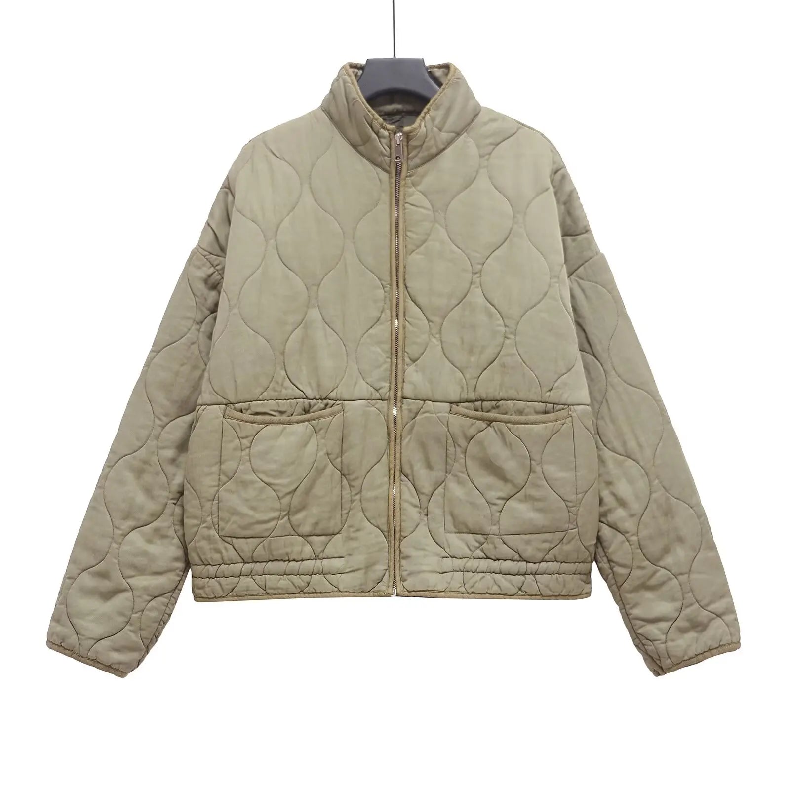 BSK&TRAF2025 Autumn New Collection Women's Simple Series Multi color Selection Stand up Collar Quilted Warm Cotton Jacket Coat-belleandkai.com