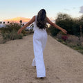 2025 New Summer Two Piece Sets Fashion Women Single Breasted Sleeveless Vest Wide Leg Pant Suit Casual Solid Office Lady Outfits-belleandkai.com