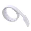 New Eco-friendly Plastic Belt Unisex Silicone Rubber Belt Korean Style Smooth Buckle for Women Men Unisex Candy Colors 4 Colors-belleandkai.com