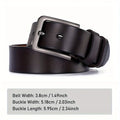 Plus Size 105 110 120 130 140 150 160 170cm Belt for Men Women Genuine Leather Alloy Metal Pin Buckle Waist Betls Straps-belleandkai.com