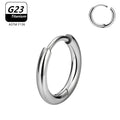 1/10pcs G23 Titanium Hoop Earring For Women Piercing Nose Ring ASTM F136 Body Jewelry Accessories Wholesale 2024 New-belleandkai.com