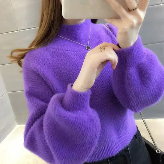 Trend Long Sleeve Korean Style Ladies Pullovers Cheap Top Fall Fashion 2024 Sale All Offers Autumn Elegant Women's Knit Sweater-belleandkai.com